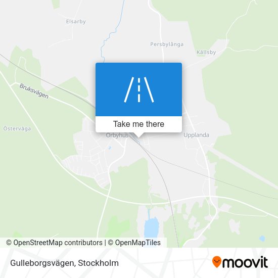 Gulleborgsvägen map