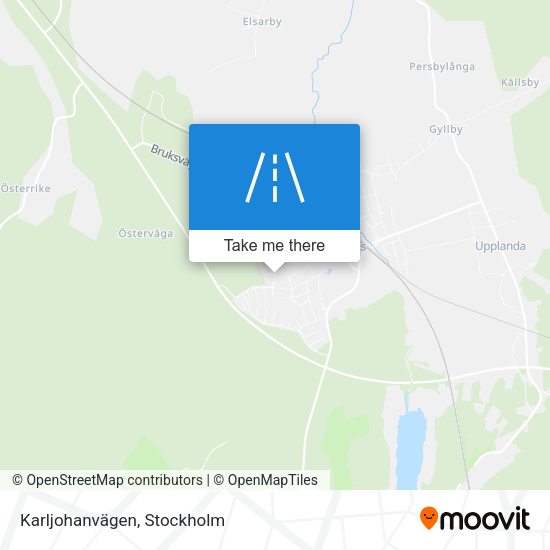 Karljohanvägen map
