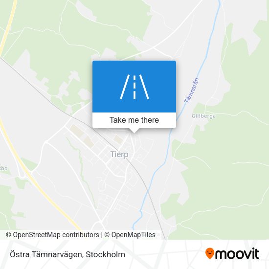 Östra Tämnarvägen map