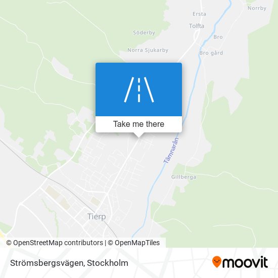 Strömsbergsvägen map