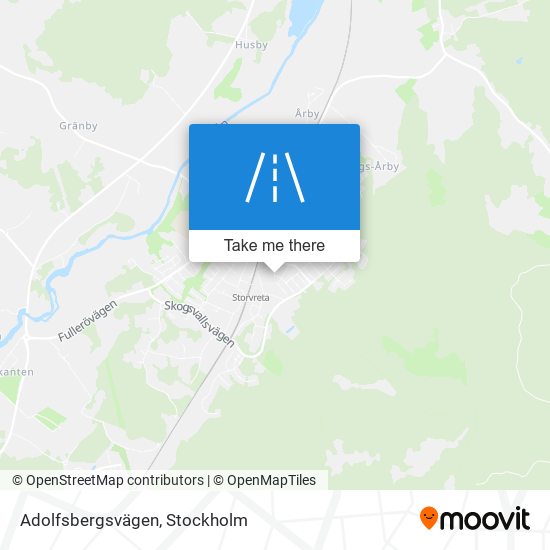 Adolfsbergsvägen map