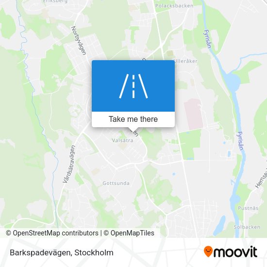Barkspadevägen map