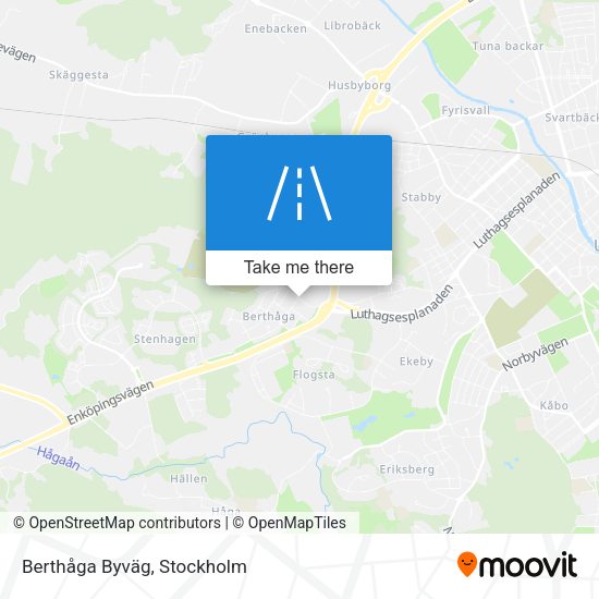 Berthåga Byväg map