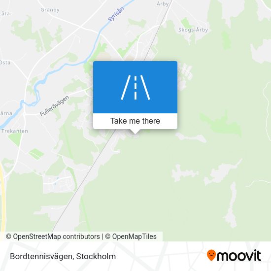 Bordtennisvägen map