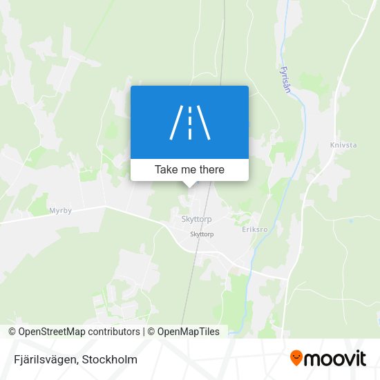 Fjärilsvägen map