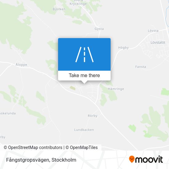 Fångstgropsvägen map
