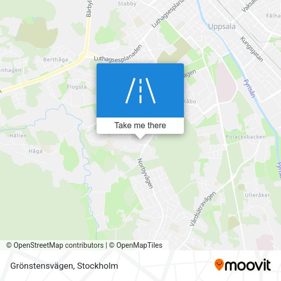Grönstensvägen map