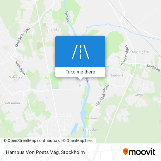 Hampus Von Posts Väg map