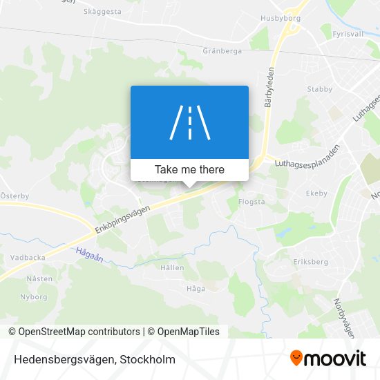 Hedensbergsvägen map