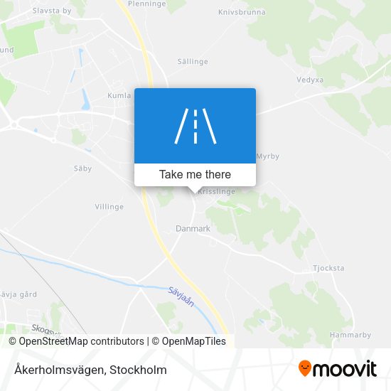 Åkerholmsvägen map
