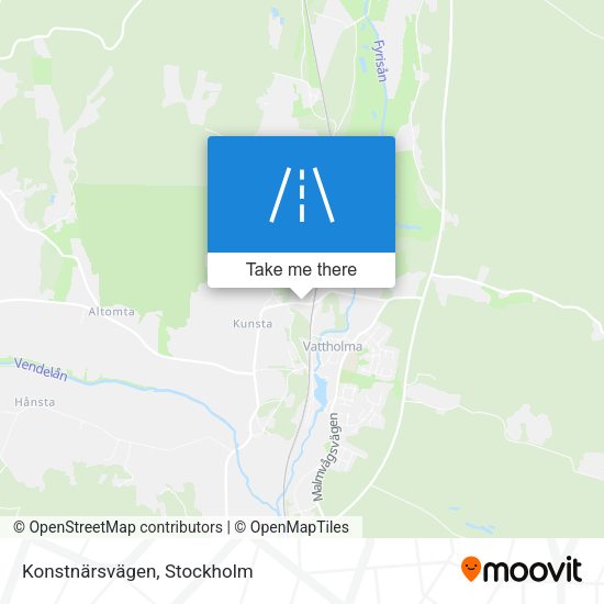 Konstnärsvägen map