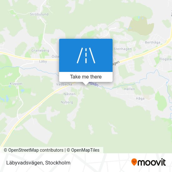 Läbyvadsvägen map