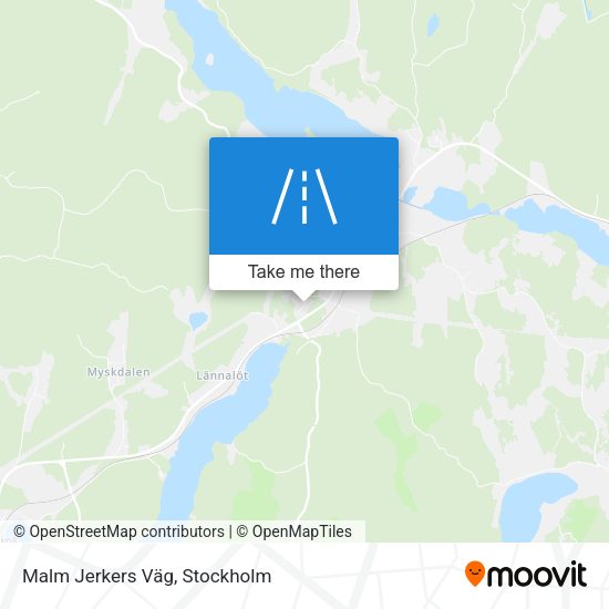 Malm Jerkers Väg map