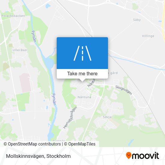 Mollskinnsvägen map