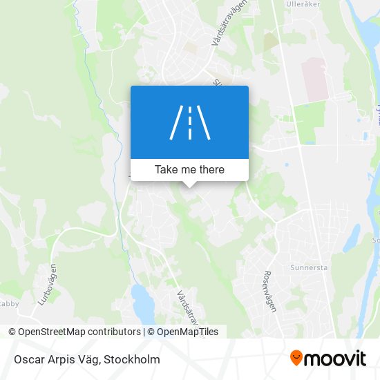 Oscar Arpis Väg map