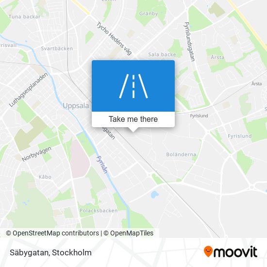 Säbygatan map