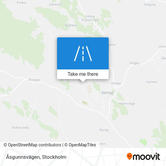 Åsgunnsvägen map