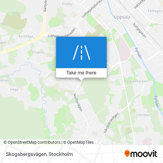 Skogsbergsvägen map