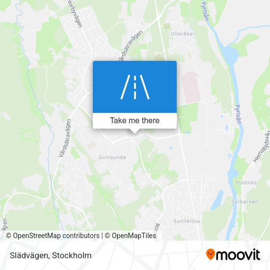 Slädvägen map