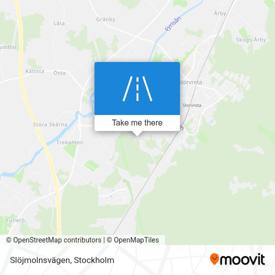 Slöjmolnsvägen map