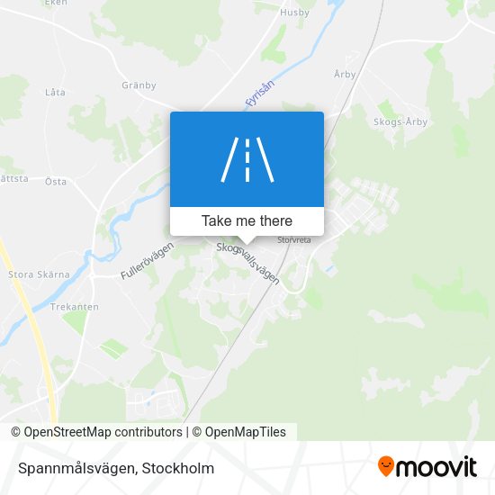 Spannmålsvägen map