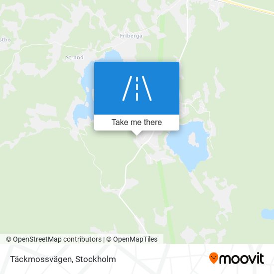 Täckmossvägen map