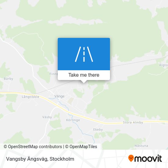 Vangsby Ängsväg map