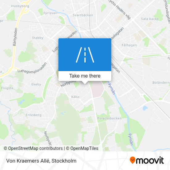 Von Kraemers Allé map