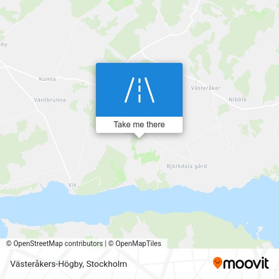 Västeråkers-Högby map