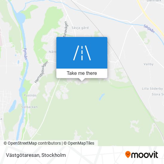 Västgötaresan map