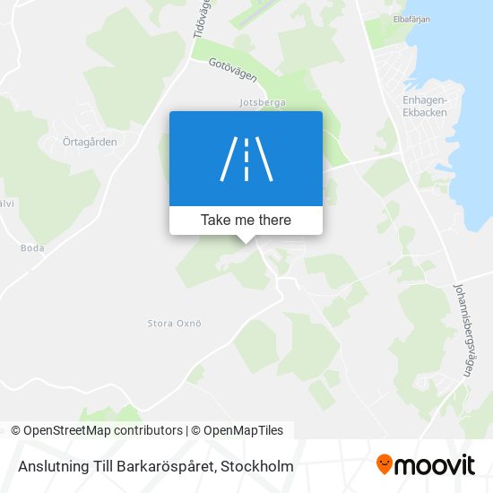 Anslutning Till Barkaröspåret map