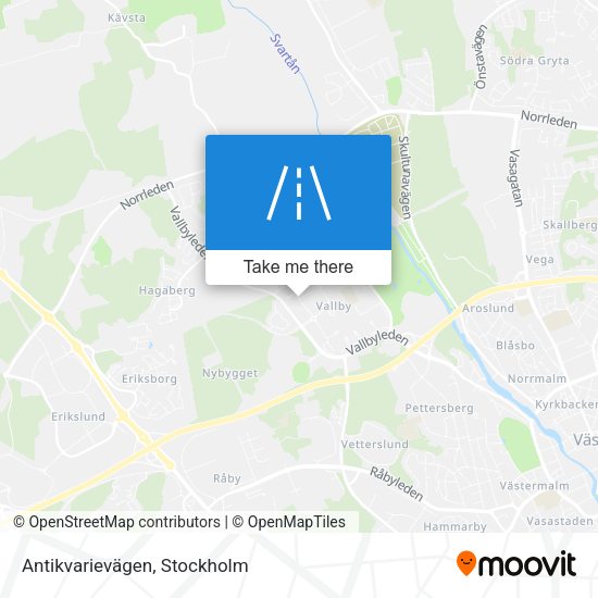 Antikvarievägen map