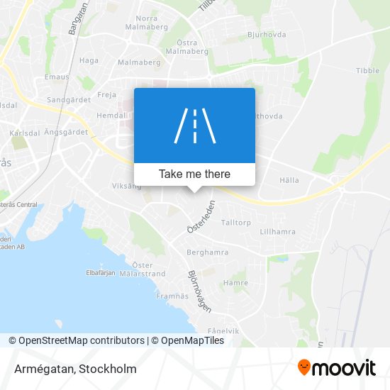 Armégatan map