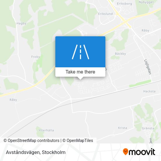 Avståndsvägen map