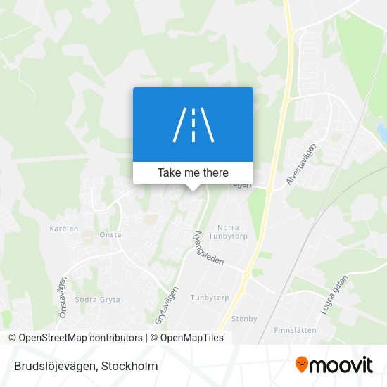 Brudslöjevägen map