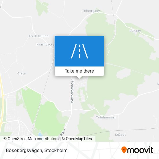 Bösebergsvägen map