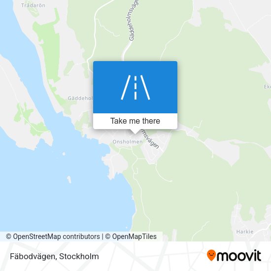 Fäbodvägen map