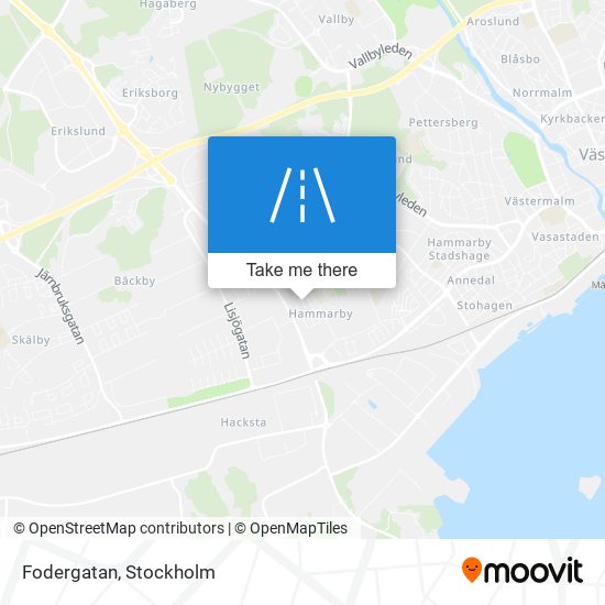 Fodergatan map