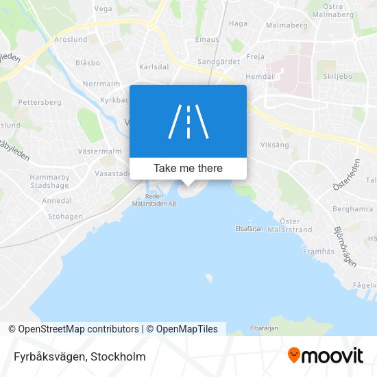 Fyrbåksvägen map