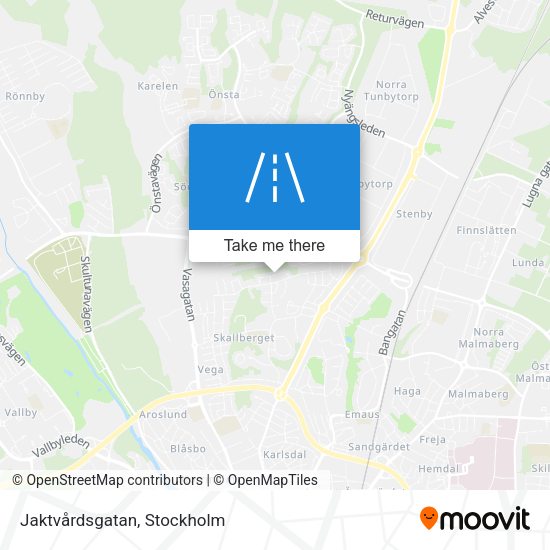 Jaktvårdsgatan map