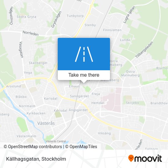 Källhagsgatan map