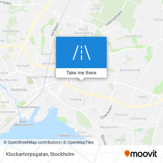 Klockartorpsgatan map