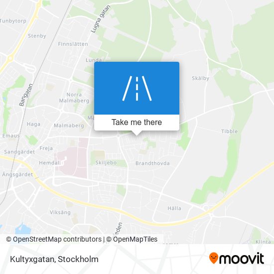 Kultyxgatan map