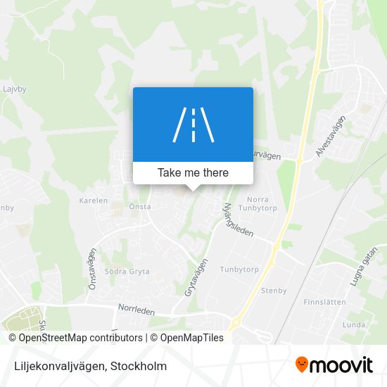 Liljekonvaljvägen map