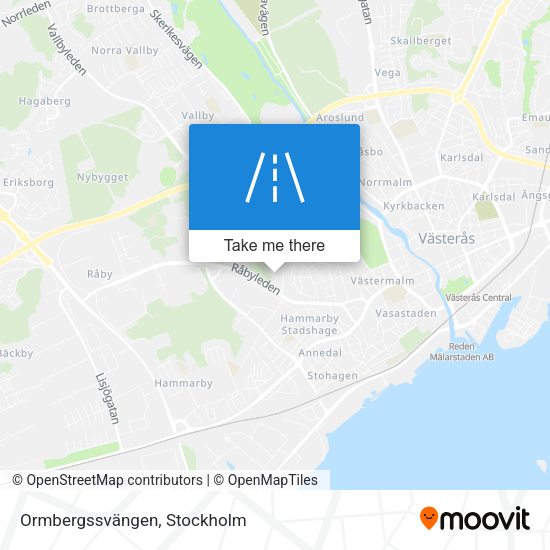 Ormbergssvängen map