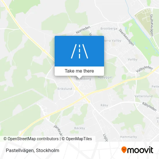 Pastellvägen map