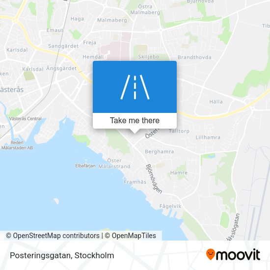 Posteringsgatan map