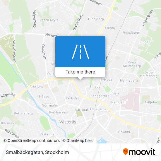 Smalbäcksgatan map