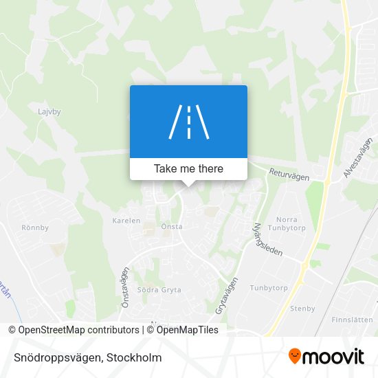 Snödroppsvägen map