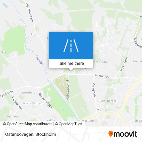Östanbovägen map
